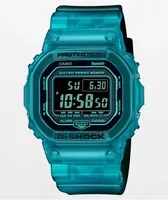 G-Shock DWB5600G-2 Transparent Blue Bluetooth Digital Watch