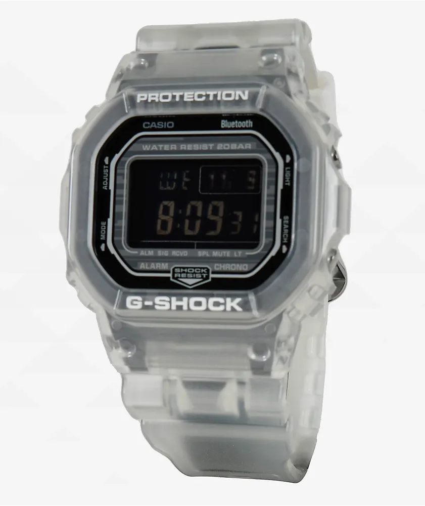 G-Shock DWB5600G-7 Transparent White Bluetooth Digital Watch