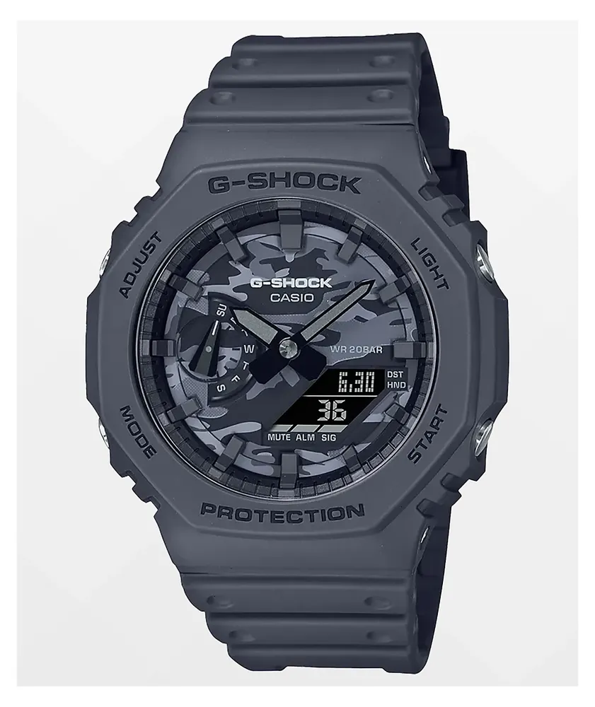 G-Shock GA-2100CA-8ACR Black & Camo Digital & Analog Watch