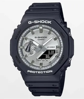 G-Shock GA-2100SB-1A Black & Silver Analog Watch