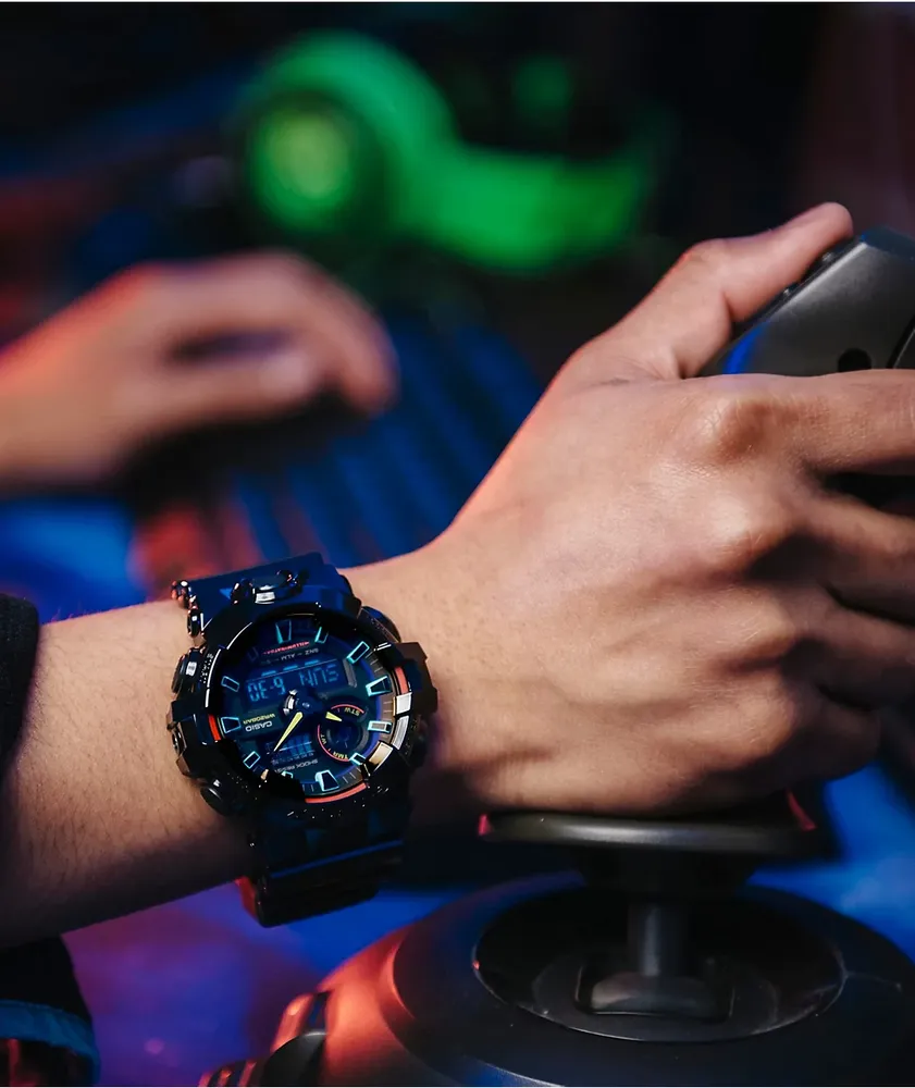 G-Shock GA-700RGB-1A Black & Multi Watch