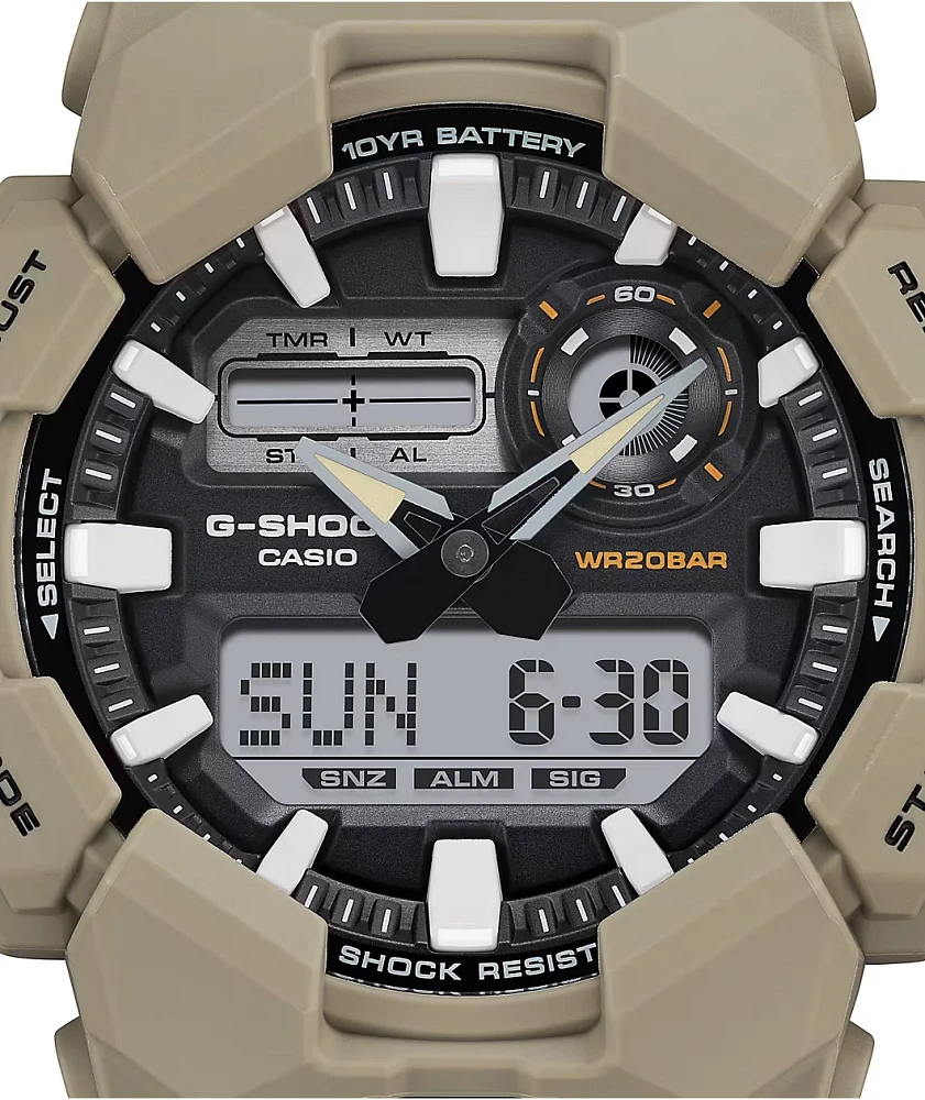 G-Shock GA010-5A Tan & Black Analog & Digital Watch