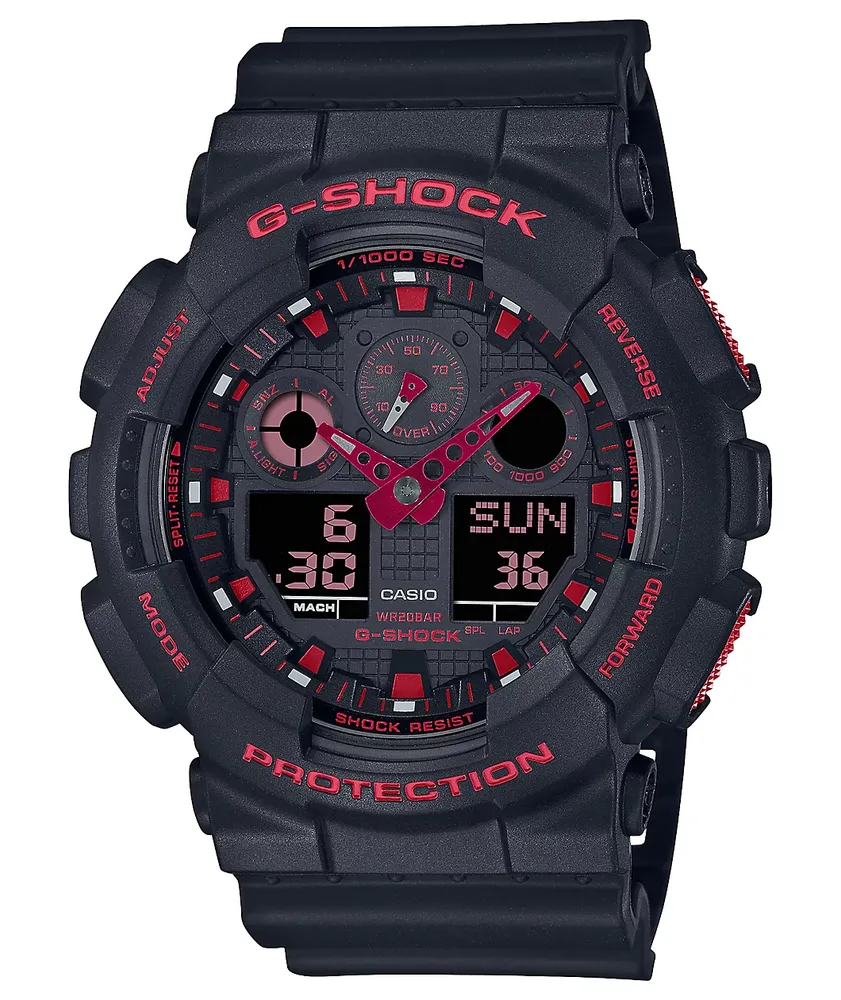 G-Shock GA100BNR-1A Black & Red Analog & Digital Watch