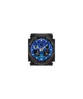 G-Shock GA100FL-1A Black & Blue Vapor Analog & Digital Watch