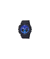 G-Shock GA100FL-1A Black & Blue Vapor Analog & Digital Watch