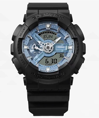 G-Shock GA110CD-1A2 Black & Ice Blue Analog Watch