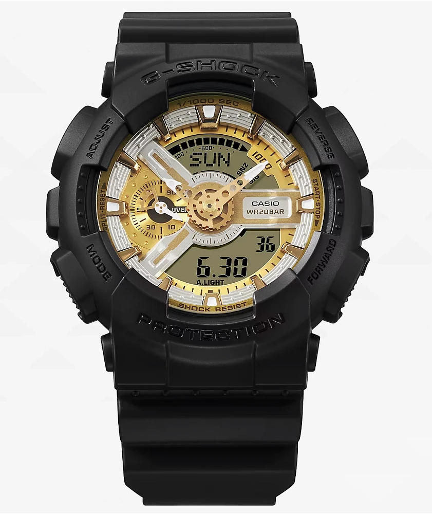 G-Shock GA110CD-1A9 Black & Gold Analog Watch