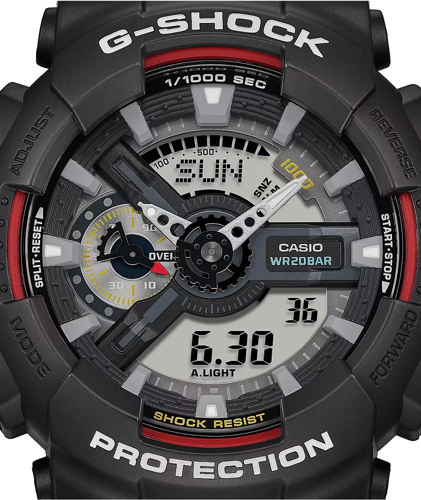 G-Shock GA110RL-1A Black & Red Analog & Digital Watch