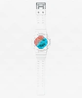 G-Shock GA110TL-7A White & Turquoise Analog Digital Watch