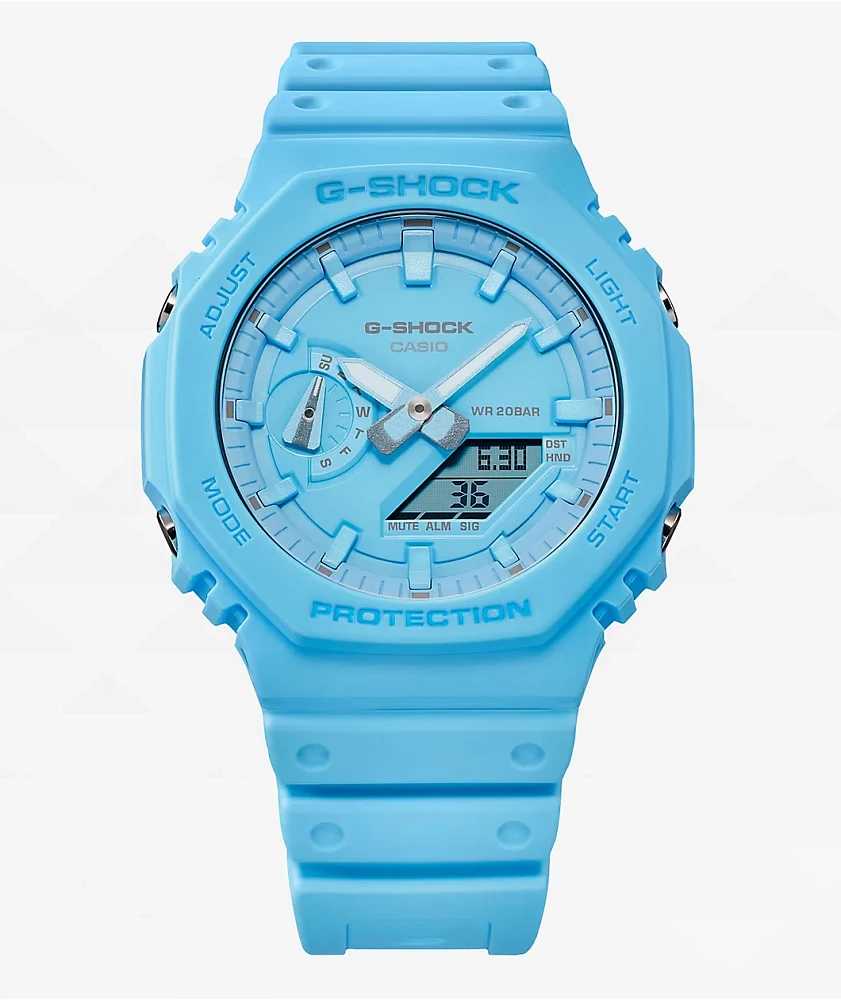 G-Shock GA2100-2A2 Turquoise Blue Analog Watch