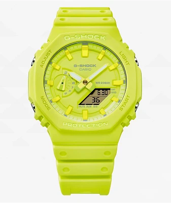 G-Shock GA2100-9A9 Yellow Analog Watch
