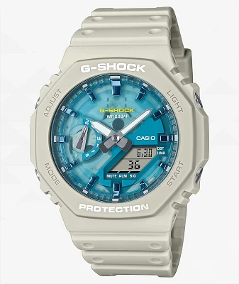 G-Shock GA2100AS-5A Tan & Blue Analog & Digital Watch