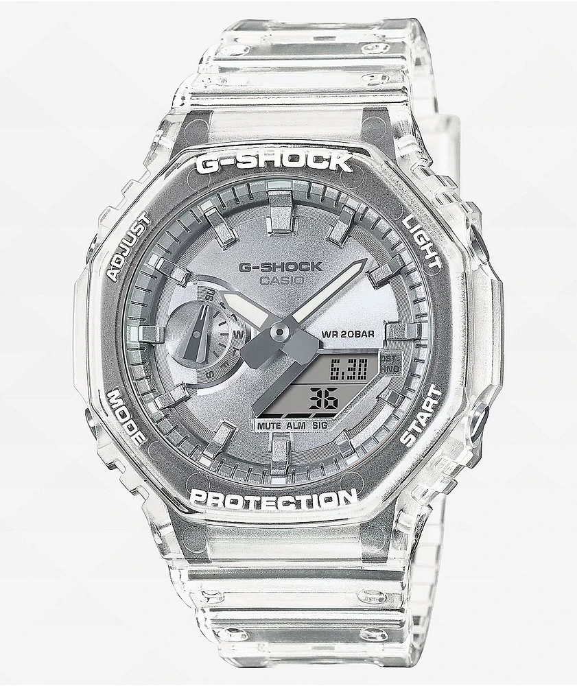 G-Shock GA2100BM-7A8 Clear & Silver Analog & Digital Watch