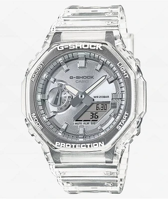 G-Shock GA2100BM-7A8 Clear & Silver Analog & Digital Watch