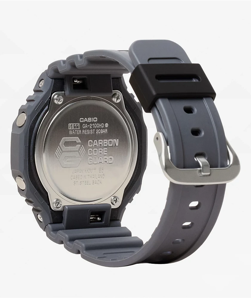 G-Shock GA2100HD-8A Grey & Glow In The Dark Analog Watch