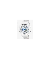 G-Shock GA2100HDS-7A White & Blue Analog & Digital Watch