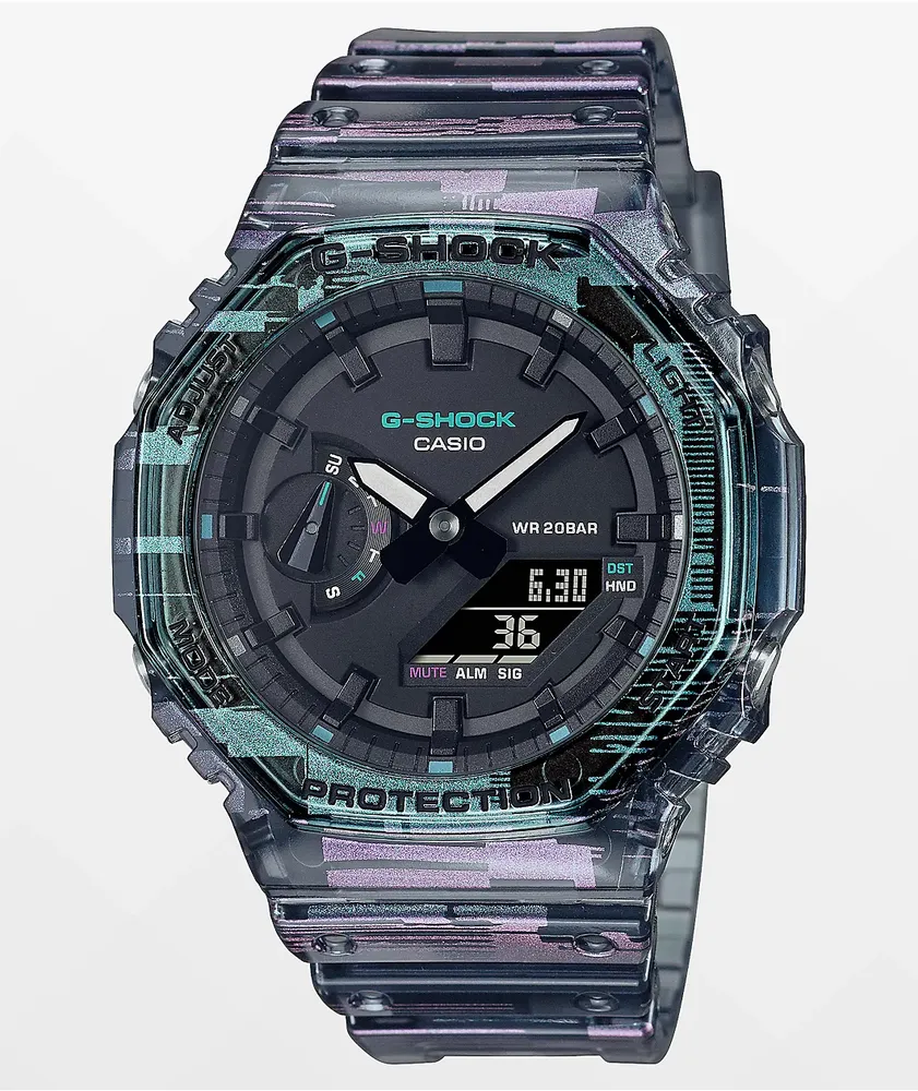 G-Shock GA2100NN-1A Analog & Digital Translucent Purple Watch