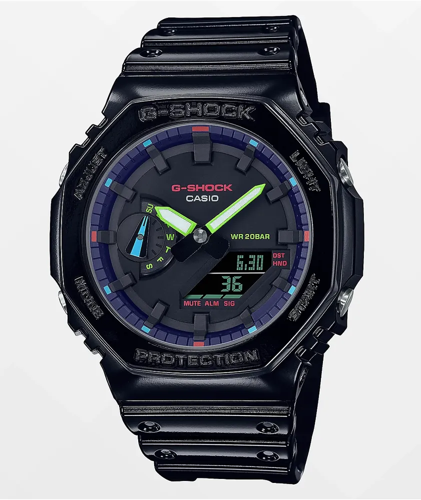 G-Shock GA2100RGB-1 Black & Multi Watch