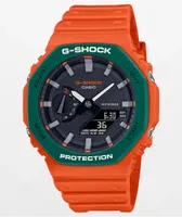 G-Shock GA2110SC-4A Orange & Green Analog Watch