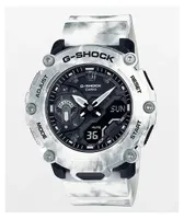 G-Shock GA2200 White Marble & Black Digital & Analog Watch