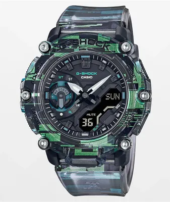 G-Shock GA2200NN-1A Transparent Green & Black Digital & Analog Watch