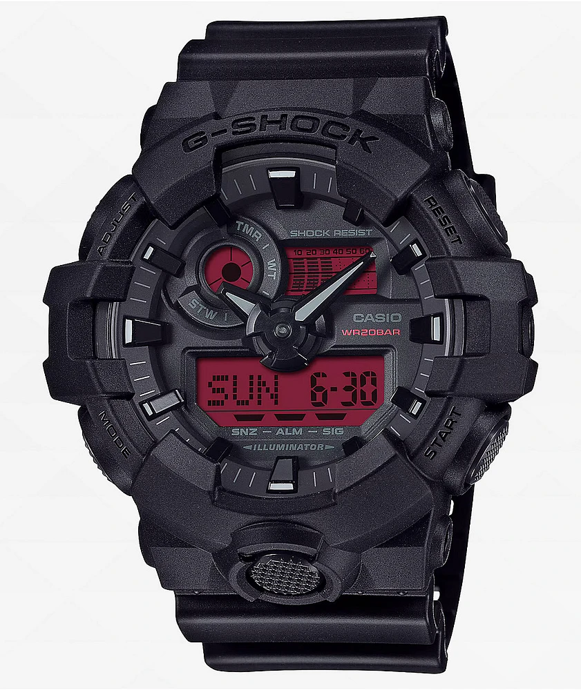 G-Shock GA700BBR-1A Black & Red Analog & Digital Watch