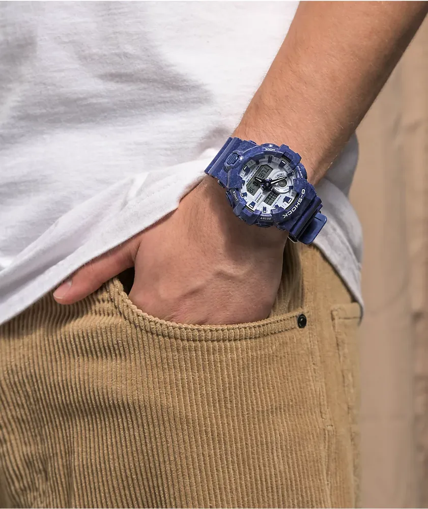 G-Shock GA700BWP-2A Blue & White Watch