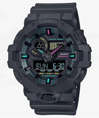 G-Shock GA700MF-1A Black & Multi Analog Watch