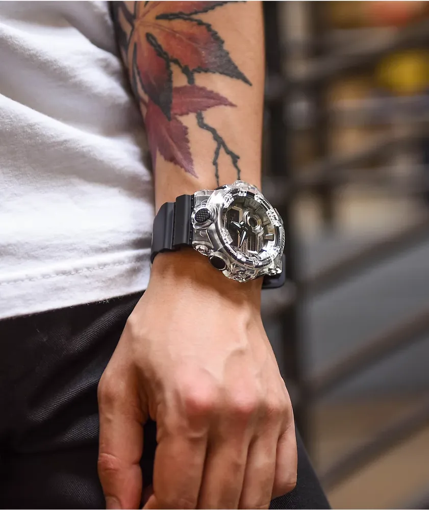 G-Shock GA700SKC-1A Black, Camo & Transparent Watch