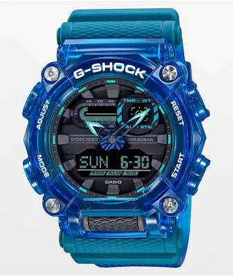 G-Shock GA900SKL-2A Transparent Blue Digital & Analog Watch
