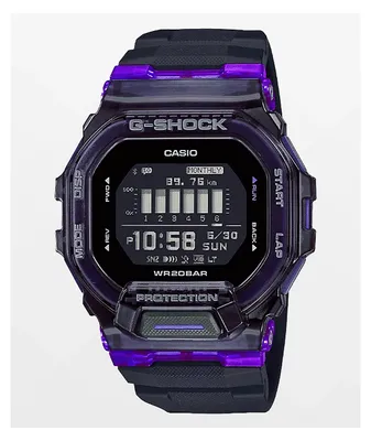 G-Shock GBD200 Black & Purple Digital Watch