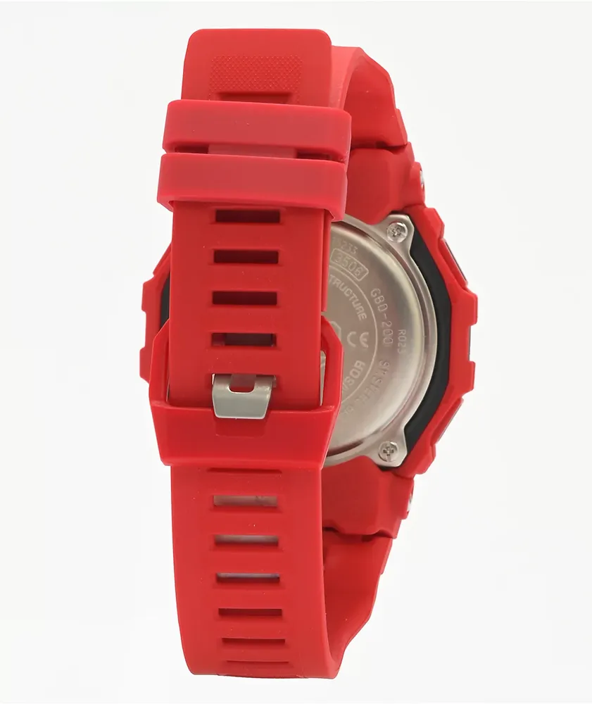 G-Shock GBD200 Burning Red Digital Watch