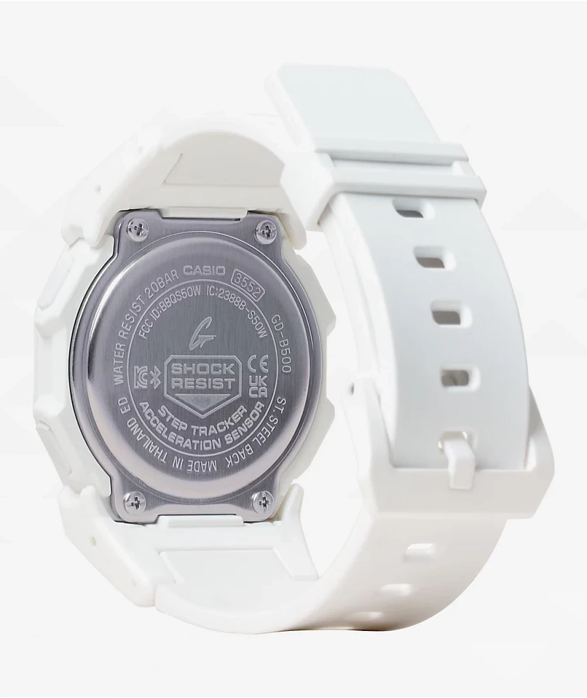 G-Shock GDB500-7 White Bluetooth Digital Watch