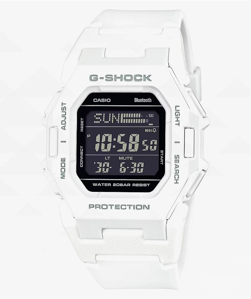 G-Shock GDB500-7 White Bluetooth Digital Watch