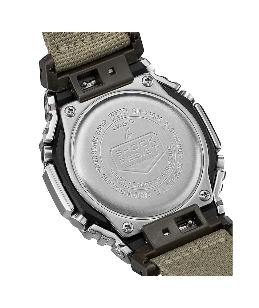 G-Shock GM2100-C5A Silver & Tan Analog & Digital Watch