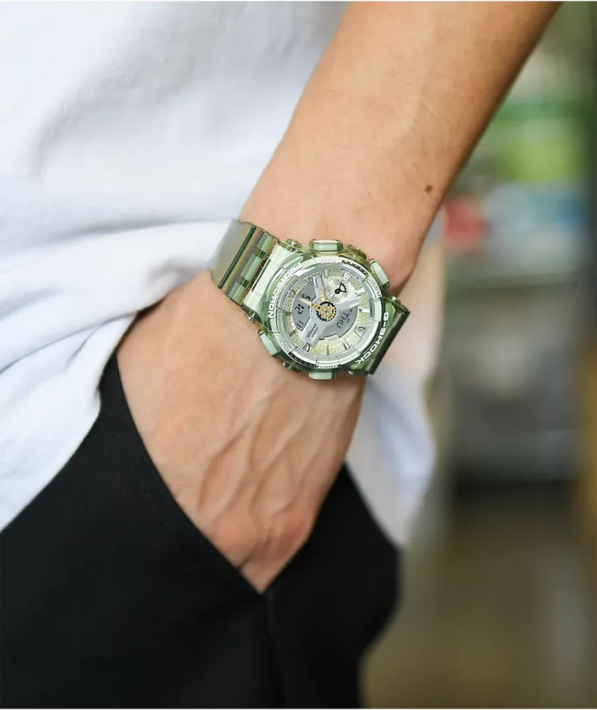 G-Shock GMA-S110GS-8A Green, Gold & Transparent Digital & Analog Watch