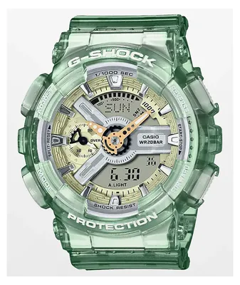 G-Shock GMA-S110GS-8A Green, Gold & Transparent Digital & Analog Watch