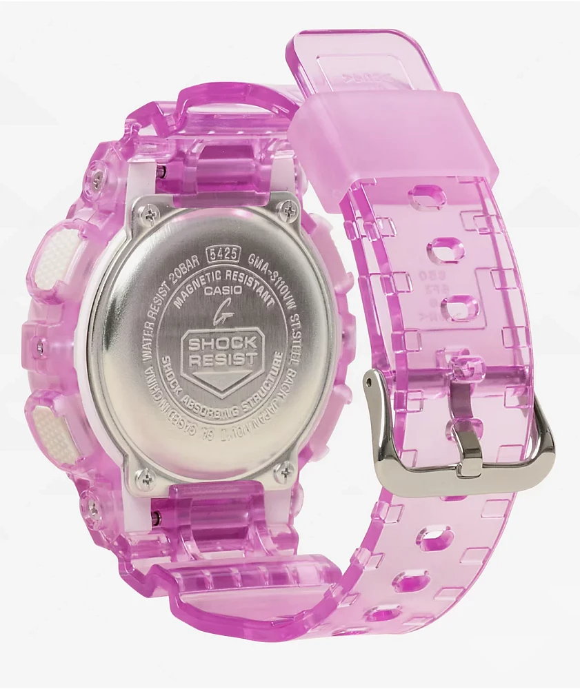 G-Shock GMAS110VW-4A Transparent & Pink Analog Watch