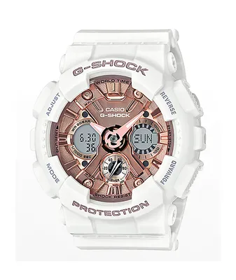 G-Shock GMAS120MF-7A2 White & Rose Gold Watch