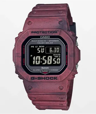 G-Shock GWB5600SL-4 Digital Red Marble & Black Watch