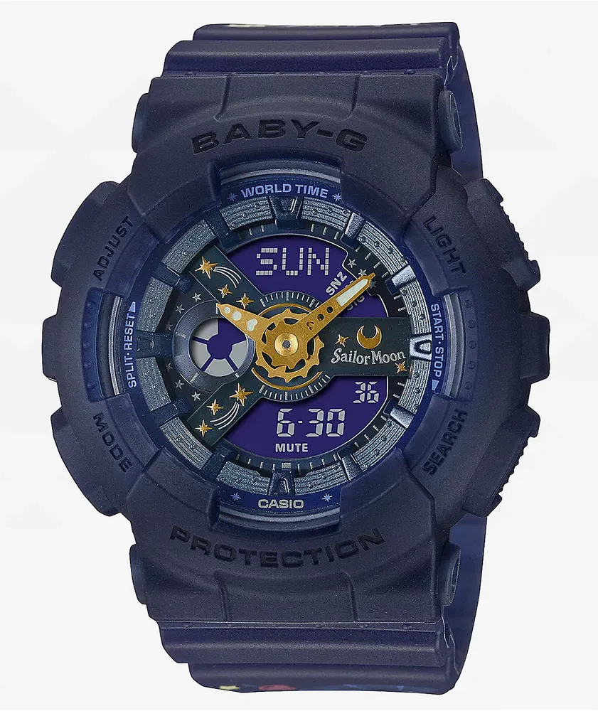 G-Shock x Sailor Moon Baby-G BA110XSM-2A Navy Blue Watch 