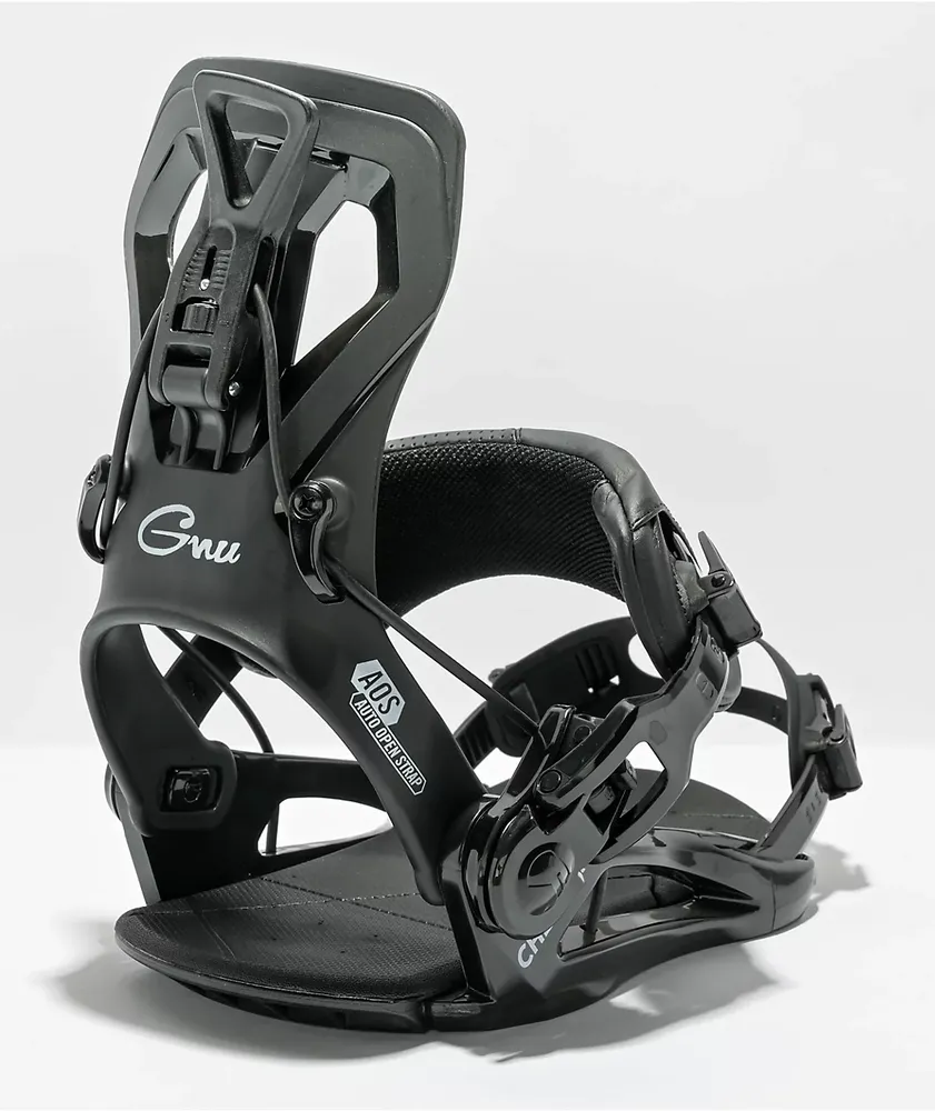 GNU Cheeter Black Snowboard Bindings