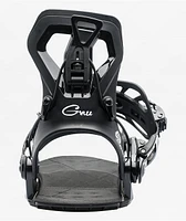 GNU Cheeter Black Snowboard Bindings 2025