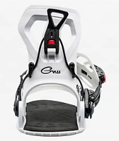 GNU Cheeter White Snowboard Bindings 2025