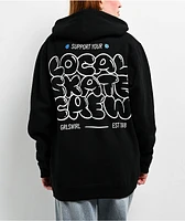 GRLSWIRL Support Skate Black Hoodie