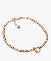 GUESS Heart Gold Statement Necklace