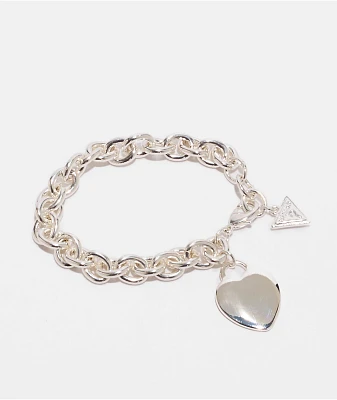 GUESS Heart Silver Bracelet