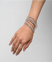 GUESS Silver Stretch Bracelet Set