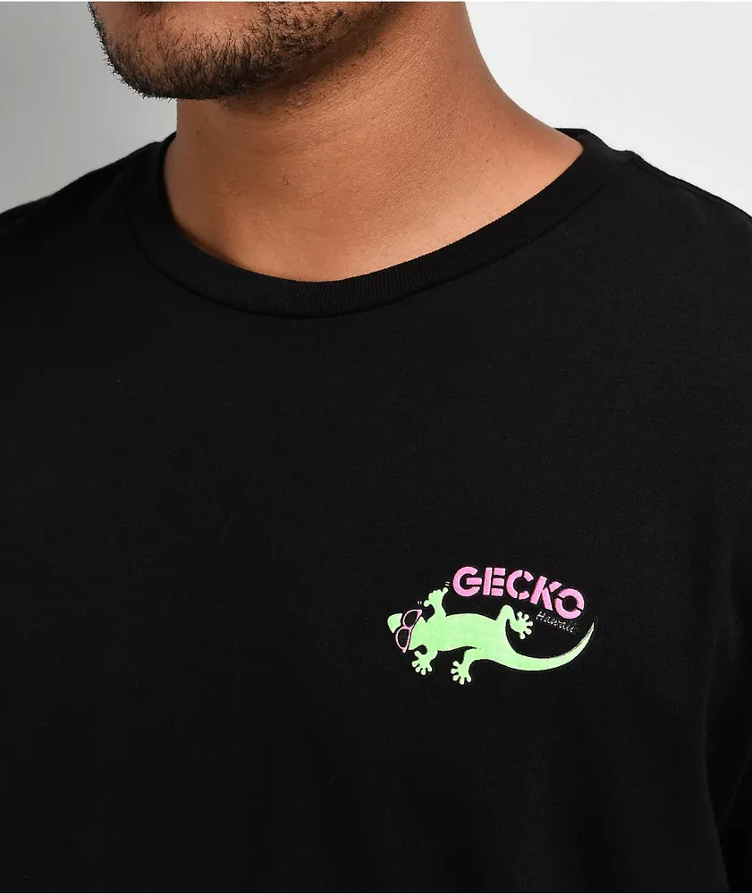 Gecko Cocktail Club Black T-Shirt