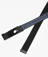 Gecko Hawaii Band Black Web Belt